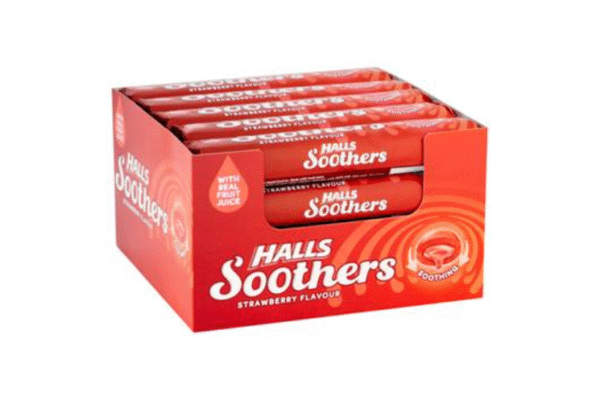 Halls soothers Strawberry 20x45g