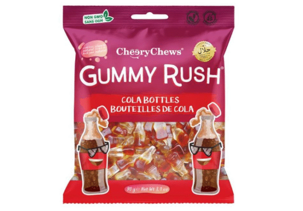 Cheery Chews Cola Bottle 90gx12