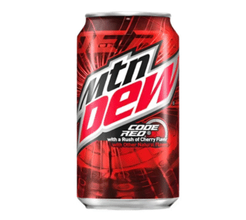 Mountain Dew Code Red Soda Cans-355ml