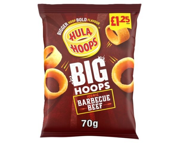 Hula Hoops Big Hoops BBQ Beef 70g x 20