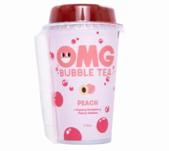 OMG Bubble Tea Peach 270ml x 10