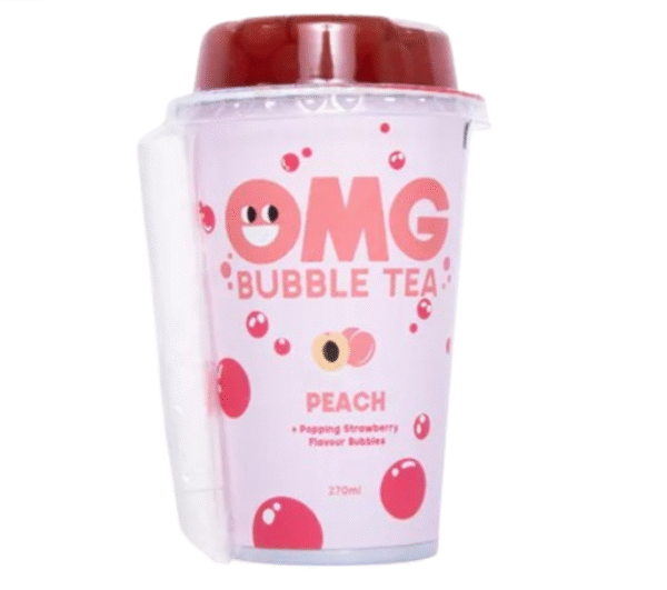 OMG Bubble Tea Peach 270ml x 10