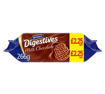 McVitie’s Digestives Milk Chocolate 266g x 12