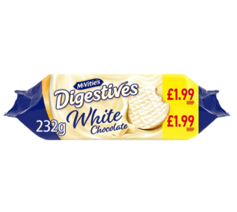 McVitie’s Digestives White Chocolate 232g x 12
