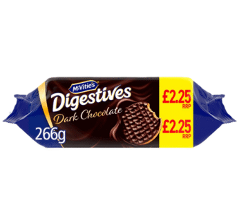 McVitie’s Digestives Dark Chocolate 266g x 12