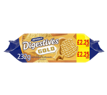 McVitie’s Digestives Golden Caramel 232g x 12