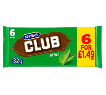 McVitie’s Club Mint 132g x 12