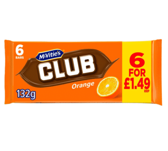 McVitie’s Club Orange 132g x 12