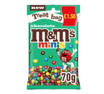 M&M’s Chocolate Minis Treat Bag 70g x 16