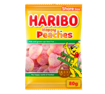 Haribo Happy Peaches 80g x 24